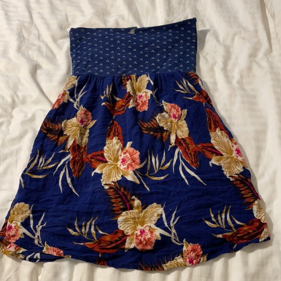 Roxy Strapless Navy Dress - Picture 4 of 4